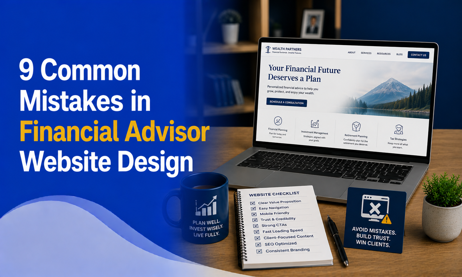 9 Common Mistakes in Financial Advisor Website Design