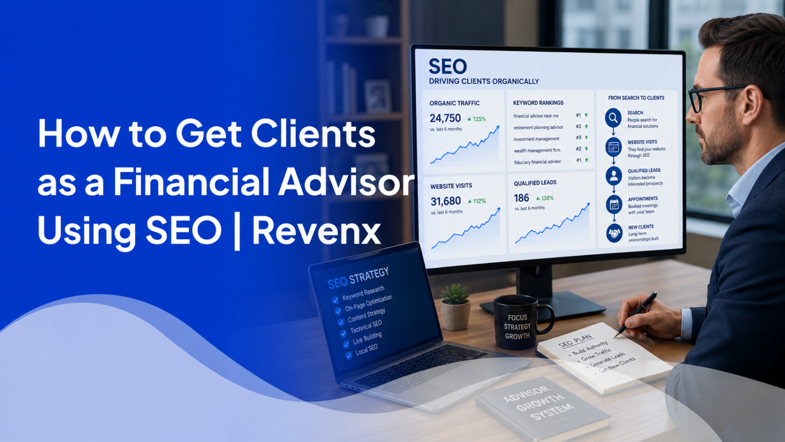 How to Get Clients as a Financial Advisor Using SEO | Revenx