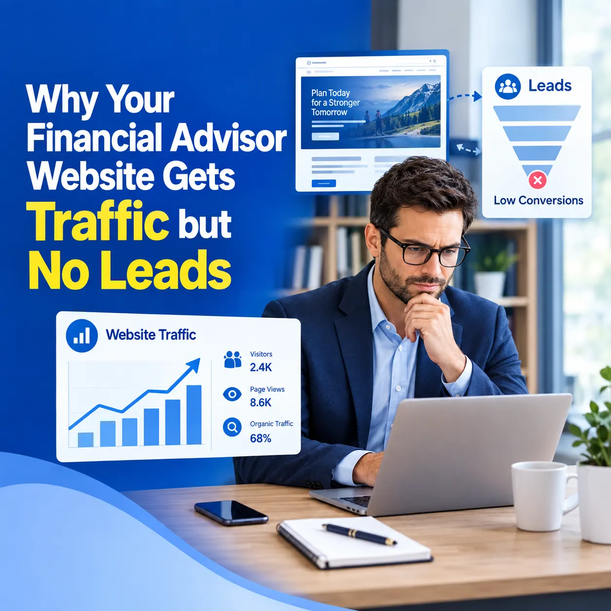 Why Your Financial Advisor Website Gets Traffic but No Leads