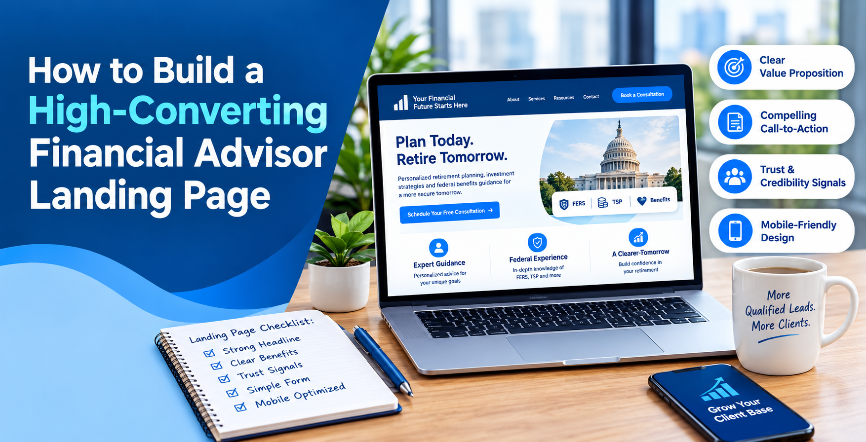 How to Build a High-Converting Financial Advisor Landing Page